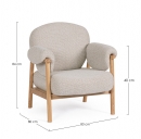  ��������� Lounge "Calista" Natural 80x83cm 