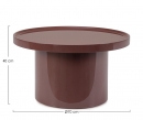  ��������� Coffee Table "Otilia" Brick Ro D 70x70cm 
