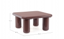  ��������� Coffee Table "Otilia" Brick Sq 80x80cm 