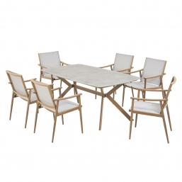 ���������� ���������� Teak Effect 7pcs Napa Natural Brushed ��� ��� ������� Epilegin.