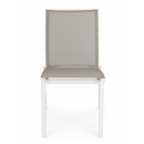 Καρέκλα Αλουμινίου Cruise White/Taupe Gk50 50x61x88,5cm 