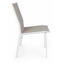  Καρέκλα Αλουμινίου Cruise White/Taupe Gk50 50x61x88,5cm 