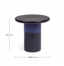  ��������� Coffee Table "Baraki" Blue H �40,5x35,5h 
