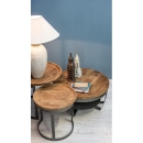    2 Narvik Round Coffee Table 43x43|53x51cm 