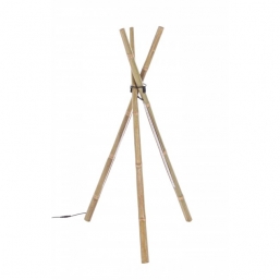 Bamboo Led Tripod Floor Lamp H109    Epilegin.