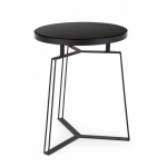  Μεταλλικό Zaira Black Coffee Table D40x50cm 