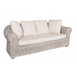Καναπές Rattan 3 θέσεων Coba White 204x96x80cm από την εταιρία Epilegin. Καναπές Rattan 3 θέσεων Coba White 204x96x80cm από την εταιρία Epilegin.