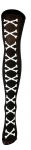  Αποκριάτικη κάλτσα μαύρη με λευκά σχέδια 