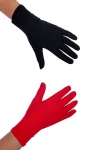  Γάντια Κοντά Κόκκινα – Μαύρα 