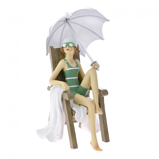  Διακοσμητική  φιγούρα polyresin γυναίκα με ομπρέλα  10x9x13EK από την εταιρία Epilegin. 