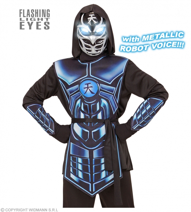  "CYBER NINJA" (hooded coat, tabard, belt, arm guards, mask with flashing light eyes & 3 robot voice    Epilegin. 