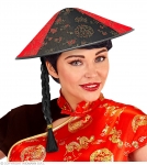  Αποκριάτικο καπέλο Κινέζου με κοτσίδα 