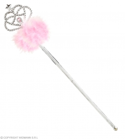 Αποκριάτικο σκήπτρο με πούπουλα ροζ  από την εταιρία Epilegin. Αποκριάτικο σκήπτρο με πούπουλα ροζ  από την εταιρία Epilegin.