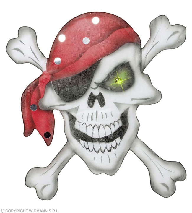    "Pirate Skull Crossbones" 49x49cm    Epilegin. 