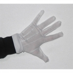  Αποκριάτικα γάντια κοντά λευκά 23εκ 