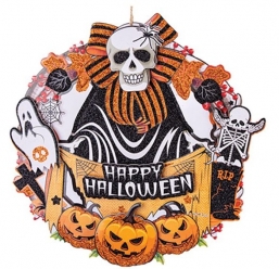 Αποκριάτικο Διακοσμητικό Στεφάνι Halloween 3D  από την εταιρία Epilegin. Αποκριάτικο Διακοσμητικό Στεφάνι Halloween 3D  από την εταιρία Epilegin.