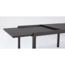  Τραπέζι αλουμινίου Pelagius ανθρακί 135-270X90cm 