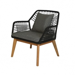 Πολυθρόνα Lounge Rope Design Seville Black από την εταιρία Epilegin. Πολυθρόνα Lounge Rope Design Seville Black από την εταιρία Epilegin.