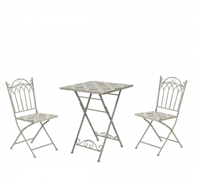  Bistro Set 3pcs ������� & 2 �������� "Marrakech" ��� ��� ������� Epilegin. 