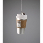  Συλλεκτικό γυάλινο κρεμαστό στολίδι "Coffee Mug" 10cm 