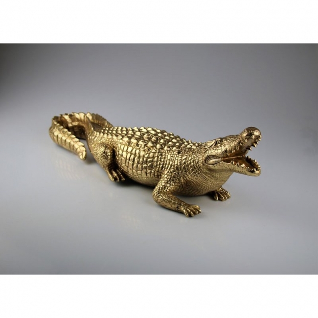   Polyresin "Crocodile gold" 6219cm    Epilegin. 