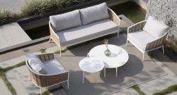    & Rattan 4pcs "Musses" White 