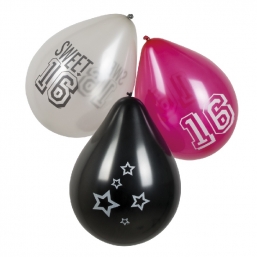 Μπαλόνια Sweet 16 set 3τμχ  25cm από την εταιρία Epilegin. Μπαλόνια Sweet 16 set 3τμχ  25cm από την εταιρία Epilegin.