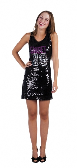 Αποκριάτικο φόρεμα Glitter Black Sweet 16 από την εταιρία Epilegin. Αποκριάτικο φόρεμα Glitter Black Sweet 16 από την εταιρία Epilegin.