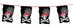  Αποκριάτικη γιρλάντα σημαιάκια Pirate 23x35cm 10m 