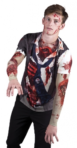 Αποκριάτικη μπλούζα Photorealistic Zombie από την εταιρία Epilegin. Αποκριάτικη μπλούζα Photorealistic Zombie από την εταιρία Epilegin.