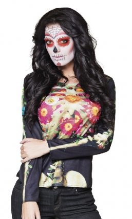 Αποκριάτικη μπλούζα Photorealistic Day of the Dead από την εταιρία Epilegin. Αποκριάτικη μπλούζα Photorealistic Day of the Dead από την εταιρία Epilegin.