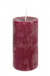  Χριστουγεννιάτικο κερί "Κολωνάτο" Oxblood 5.8X12cm 