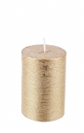 Χριστουγεννιάτικο κερί "Κολωνάτο" Light Gold 5.8X9cm 