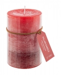  Χριστουγεννιάτικο κερί αρωματικό "Κολωνάτο" Red Vanilla 7X10cm 