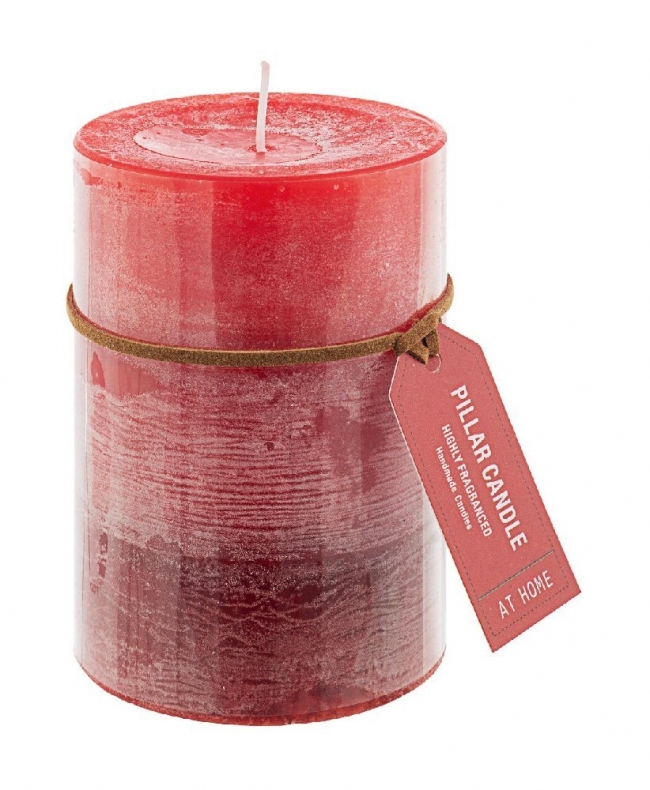  Χριστουγεννιάτικο κερί αρωματικό "Κολωνάτο" Red Vanilla 7X10cm από την εταιρία Epilegin. 