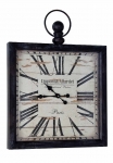  Διακοσμητικό ρολόι τοίχου Vintage μαύρο 60X79.5X6.5 