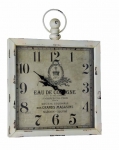  Διακοσμητικό ρολόι τοίχου Vintage λευκό 60X79.5X6.5 