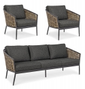    Rattan 3pcs Maribella Charcoal 