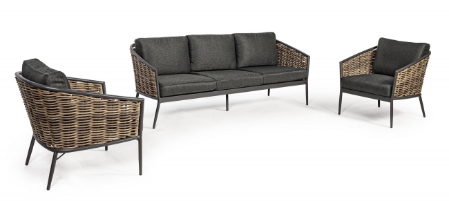    Rattan 3pcs Maribella Charcoal    Epilegin. 