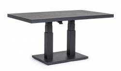  Τραπέζι Αλουμινίου & Ceramic Ρυθ/μενο Truman Charcoal 140X85X49/73 