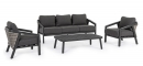   Rattan 4pcs Cordova Charcoal 