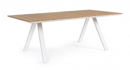 Τραπέζι Αλουμινίου & Polywood Elias White 200X100cm από την εταιρία Epilegin. Τραπέζι Αλουμινίου & Polywood Elias White 200X100cm από την εταιρία Epilegin.
