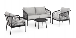 Καθιστικό Rattan 4pcs Felipe Ανθρακί από την εταιρία Epilegin. Καθιστικό Rattan 4pcs Felipe Ανθρακί από την εταιρία Epilegin.