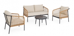 Καθιστικό Rattan 4pcs Felipe Ανθρακί-Φυσικό από την εταιρία Epilegin. Καθιστικό Rattan 4pcs Felipe Ανθρακί-Φυσικό από την εταιρία Epilegin.