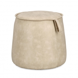 Πούφ-Σκαμπό Rudina  Ivory Φ52x44cm από την εταιρία Epilegin. Πούφ-Σκαμπό Rudina  Ivory Φ52x44cm από την εταιρία Epilegin.
