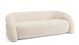 Καναπές 3 Θέσεων Clemence Cream 200x89x61/38cm από την εταιρία Epilegin. Καναπές 3 Θέσεων Clemence Cream 200x89x61/38cm από την εταιρία Epilegin.