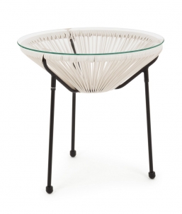 Coffee Table Parker Λευκό Φ50x50cm από την εταιρία Epilegin. Coffee Table Parker Λευκό Φ50x50cm από την εταιρία Epilegin.