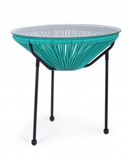 Coffee Table Parker Τιρκουάζ Φ50x50cm από την εταιρία Epilegin. Coffee Table Parker Τιρκουάζ Φ50x50cm από την εταιρία Epilegin.