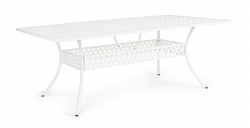  Τραπέζι Αλουμινίου Ivrea White 213X107cm 