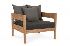   Teak Deluxe Kobo Natural 90X90X79cm 